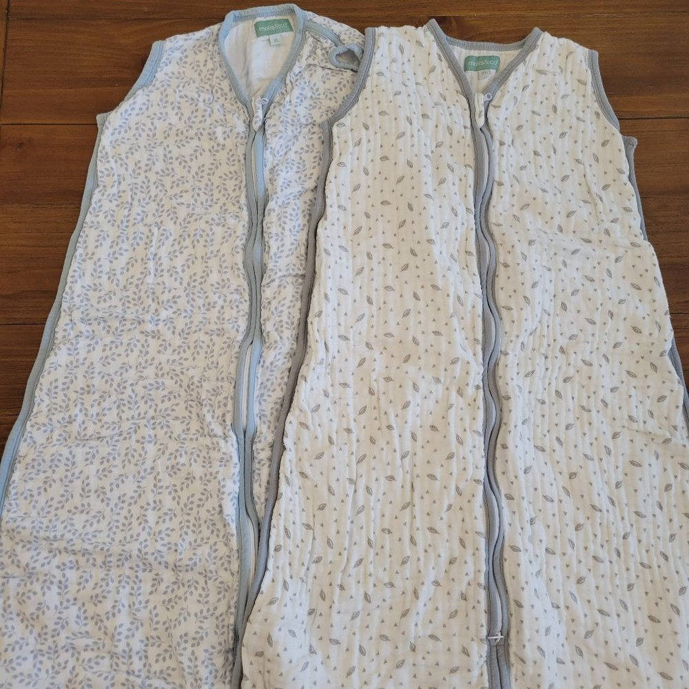 Infant Toddler 0.5 TOG Sleep Sack 2-Pack Muslin XL 18-24 Months
